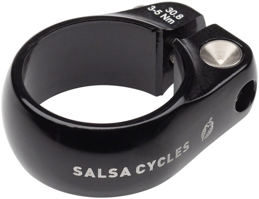 Salsa Lip-Lock Seatpost Clamp - 30.8mm Bolt-On Black-Goodwynn'sGoodwynn's