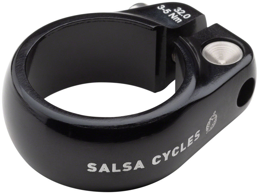 Salsa Lip-Lock Seatpost Clamp - 32.0mm Bolt-On Black-Goodwynn'sGoodwynn's