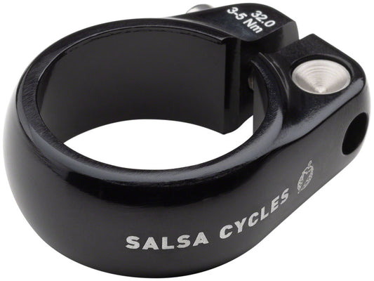 Salsa Lip-Lock Seatpost Clamp - 32.0mm Bolt-On Black-Goodwynn's