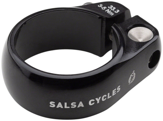 Salsa Lip-Lock Seatpost Clamp - 33.3mm Bolt-On Black-Goodwynn's