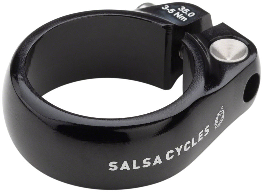 Salsa Lip-Lock Seatpost Clamp - 35.0mm Bolt-On Black-Goodwynn'sGoodwynn's
