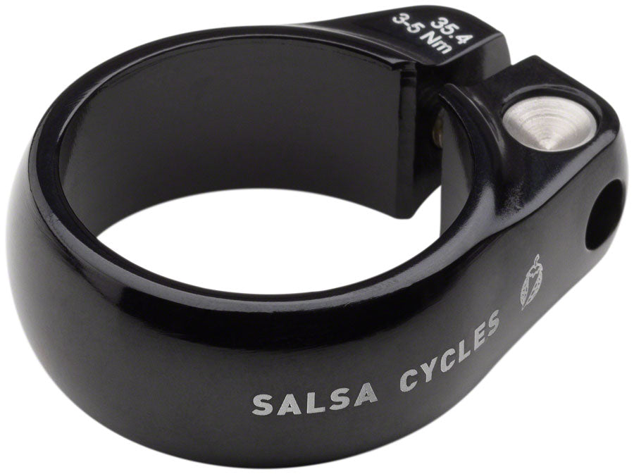 Salsa Lip-Lock Seatpost Clamp - 35.4mm Bolt-On Black-Goodwynn'sGoodwynn's
