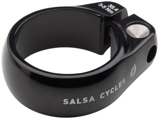 Salsa Lip-Lock Seatpost Clamp - 35.4mm Bolt-On Black-Goodwynn's