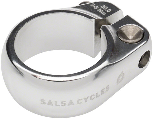 Salsa Lip-Lock Seatpost Clamp - 30.0mm Bolt-On Silver-Goodwynn's