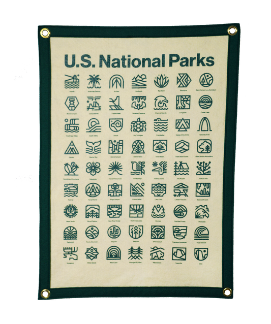 National Parks Camp Flag • Steve Wolf x Oxford Pennant-Goodwynn's