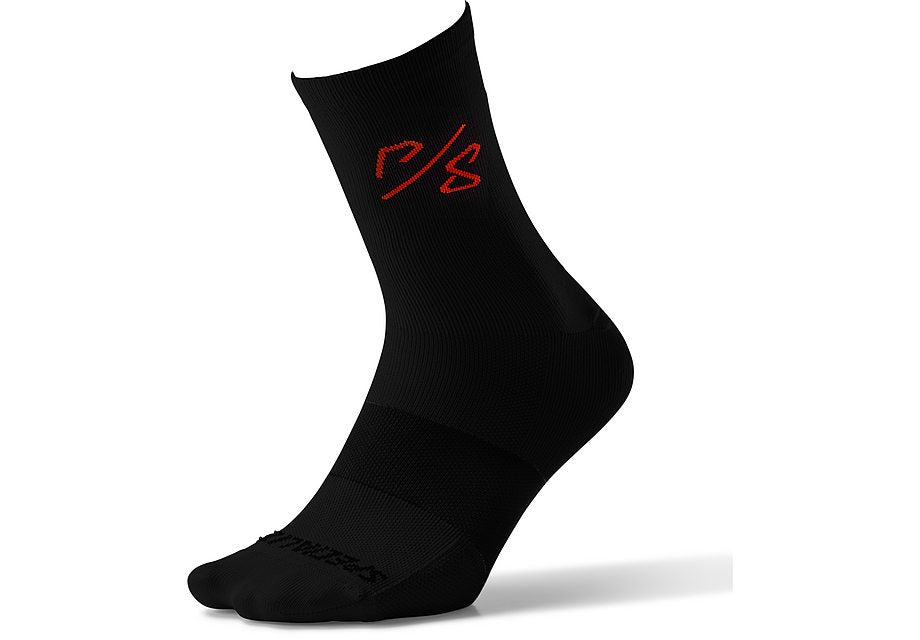 Specialized Soft Air Tall Sock Sagan Decon Red Black L
