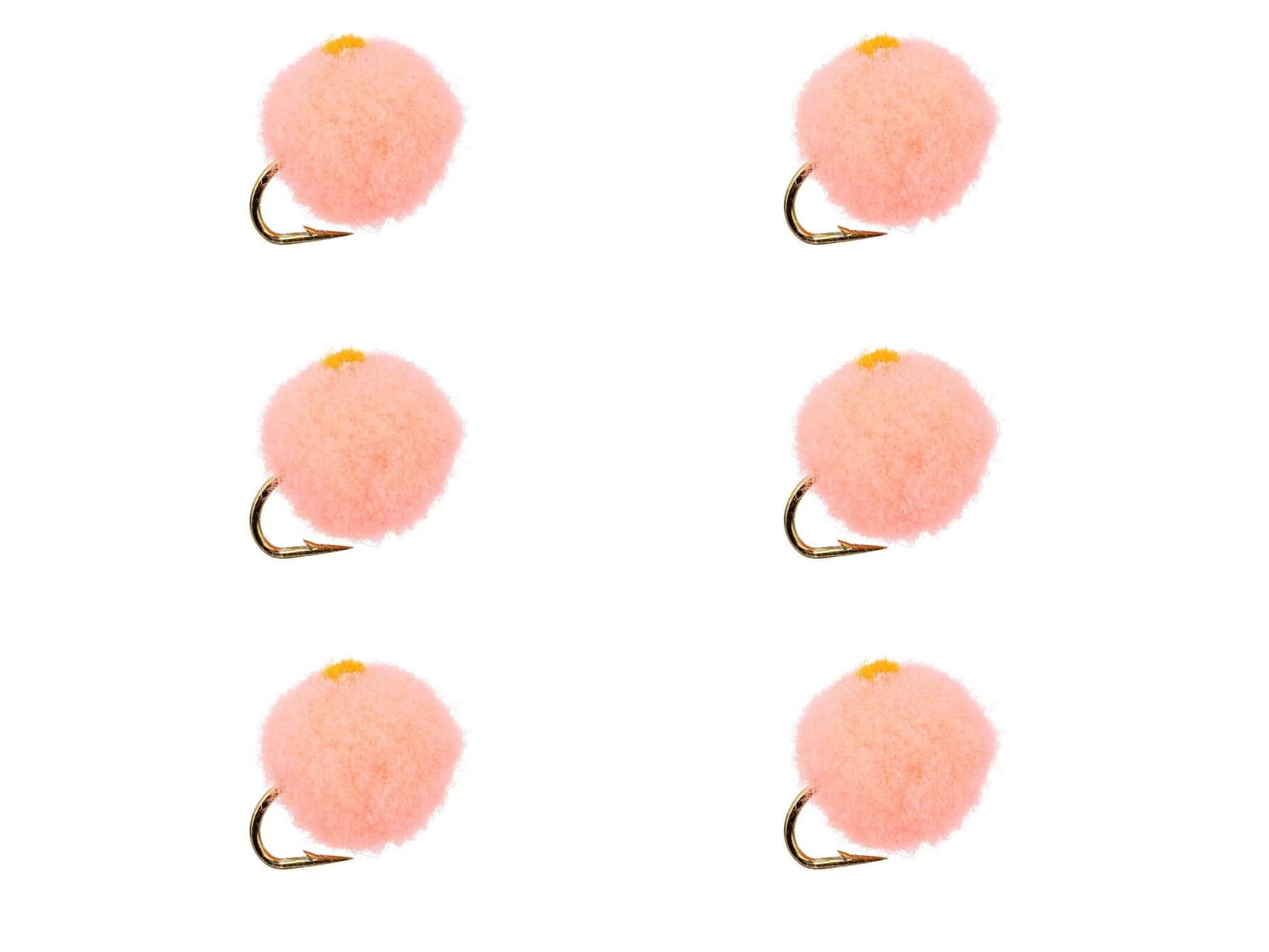 Wild Water Fly Fishing Salmon Egg with Orange Spot, Size 12, Qty. 6-Goodwynn'sGoodwynn's
