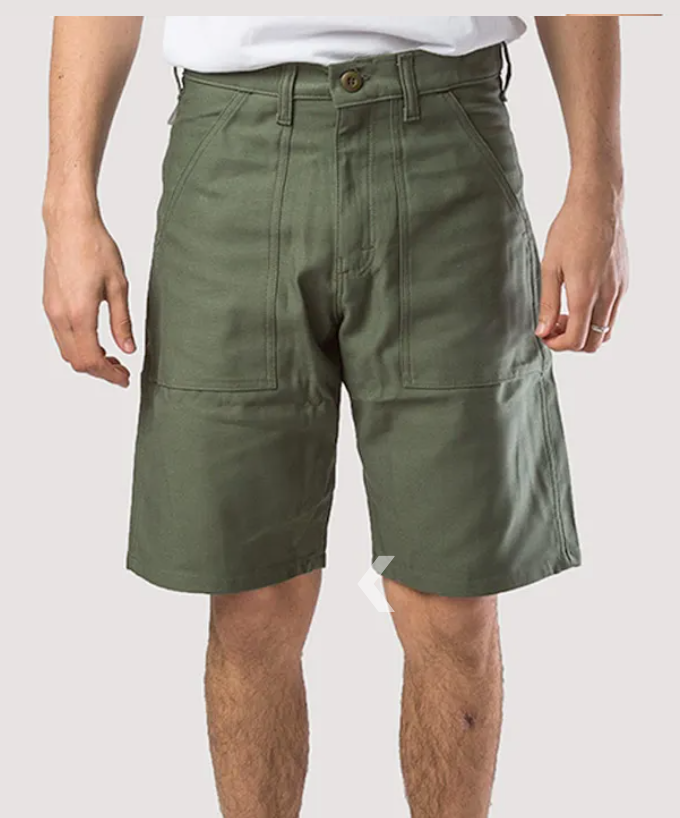 FATIGUE SHORT (OLIVE SATEEN) 5501-Goodwynn'sGoodwynn's