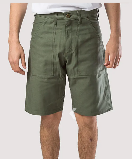 FATIGUE SHORT (OLIVE SATEEN) 5501-Goodwynn's