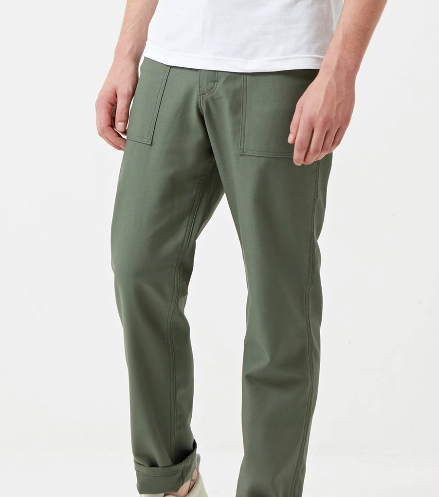 TAPER FATIGUE (OLIVE SATEEN) 1201-Goodwynn'sGoodwynn's