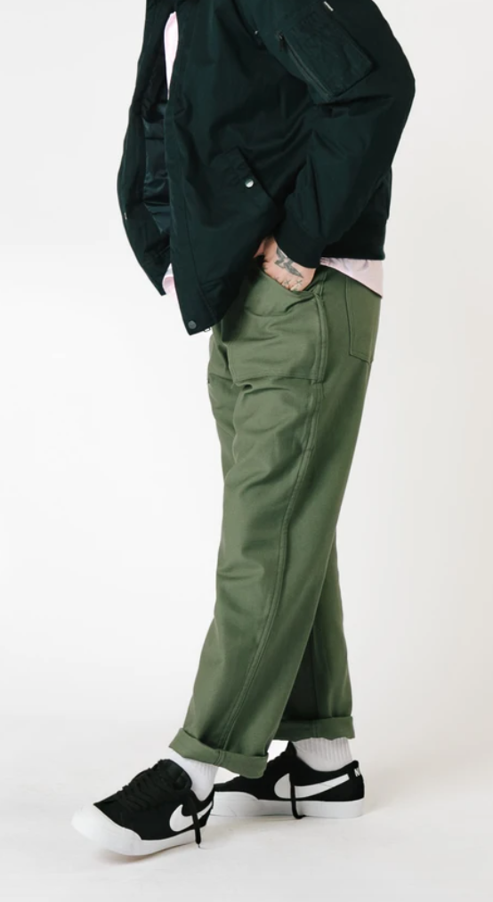 ORIGINAL LOOSE FATIGUE (OLIVE SATEEN) 1101-Goodwynn'sGoodwynn's