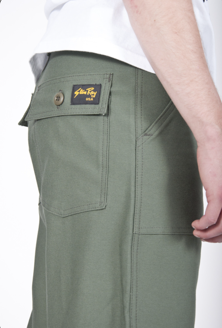 ORIGINAL LOOSE FATIGUE (OLIVE SATEEN) 1101-Goodwynn'sGoodwynn's