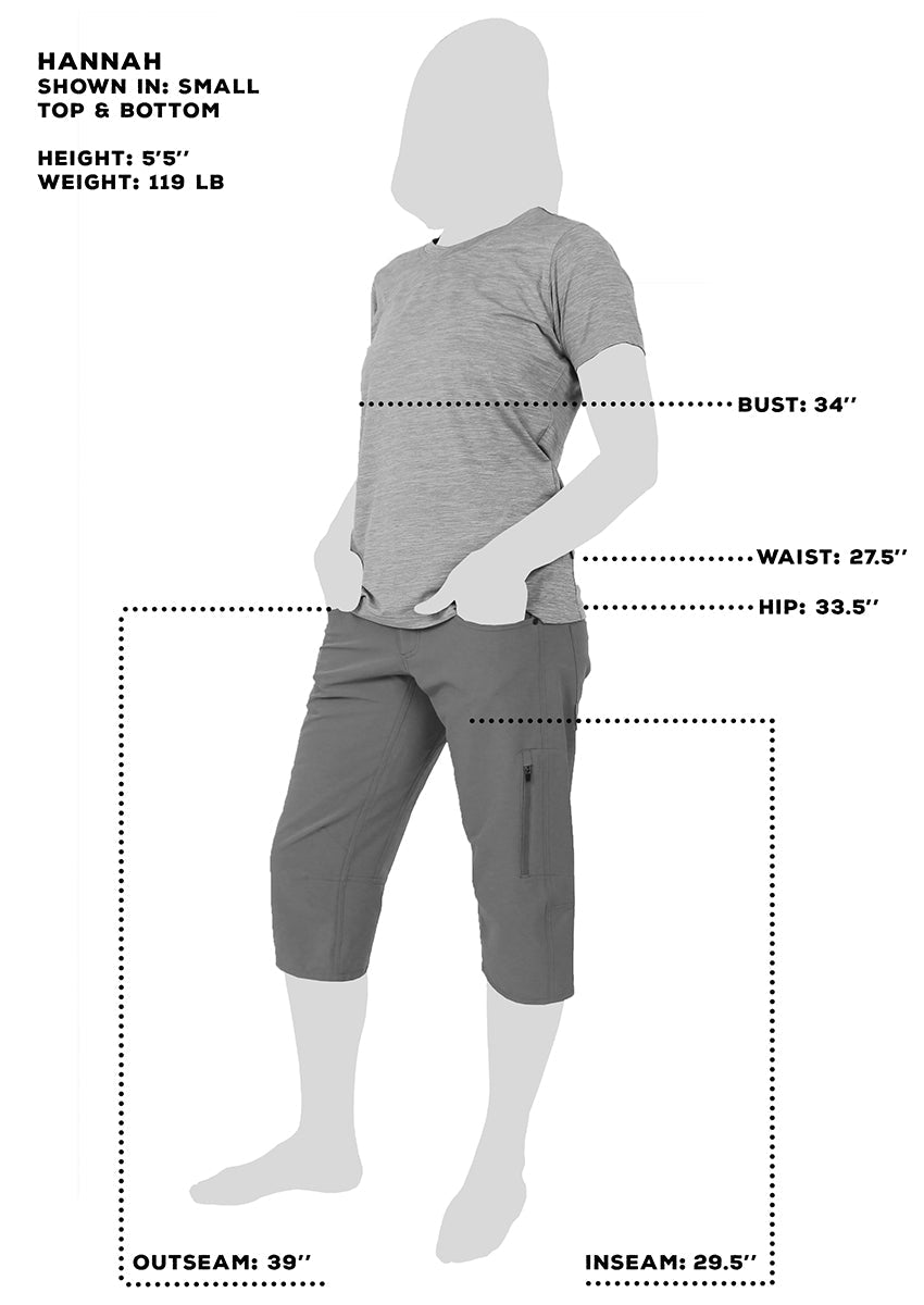Women's Savvy Surf the Trail Shorts 11"