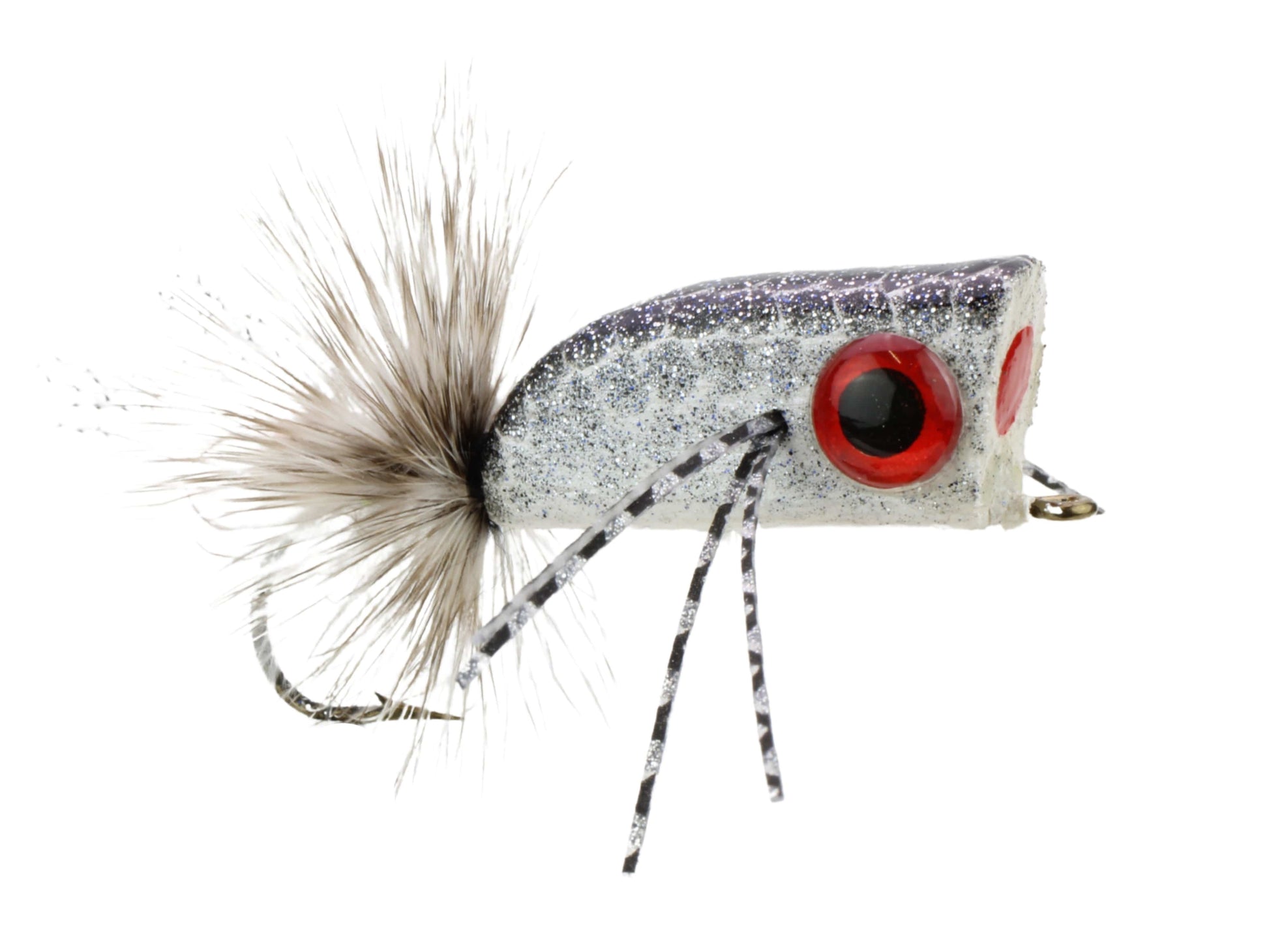 Wild Water Fly Fishing Silver and Black Crease Minnow, size 2, qty. 4-Goodwynn'sGoodwynn's