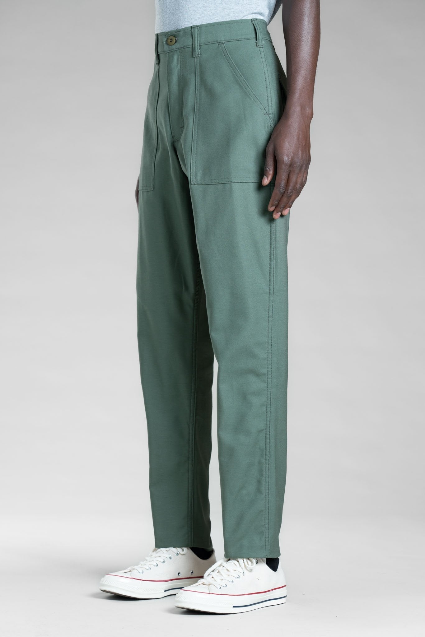 SLIM FATIGUE (OLIVE SATEEN) 1301