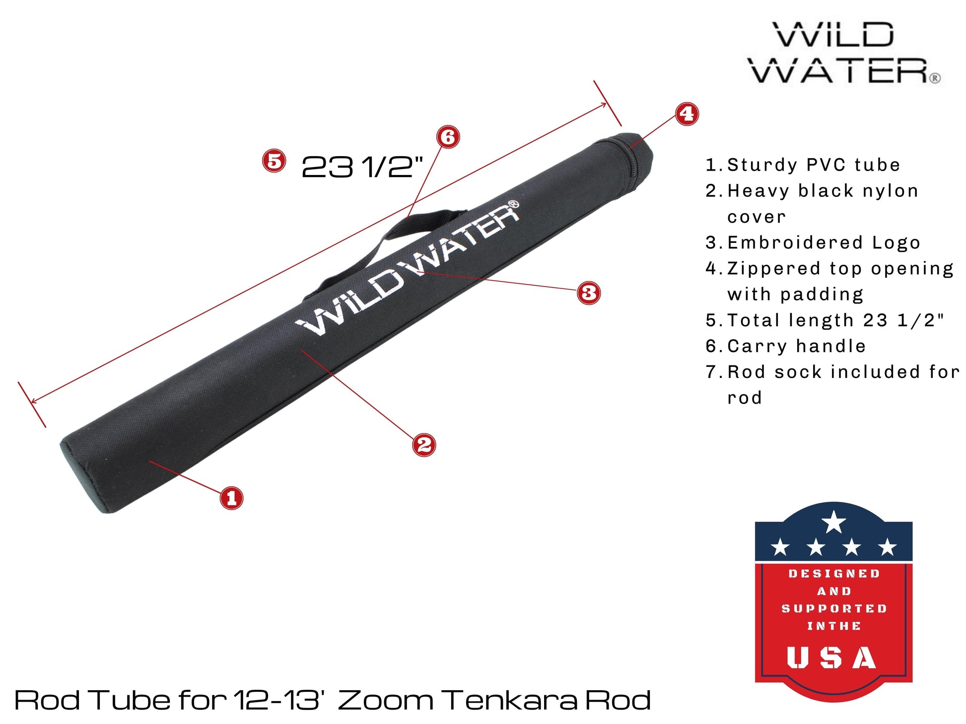 Wild Water Fly Fishing 12' - 13' Zoom Tenkara Rod-Goodwynn'sGoodwynn's