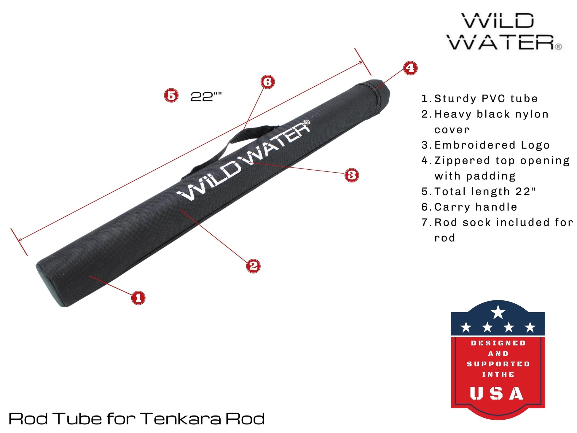 Wild Water Fly Fishing 7' - 8' Shorty Zoom Tenkara Rod-Goodwynn'sGoodwynn's