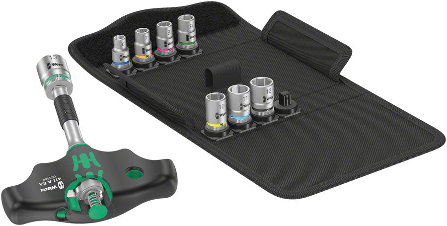 Wera Kraftform Kompakt 400 RA T-Handle Ratchet Set 2 - 9 Pieces-Goodwynn'sGoodwynn's