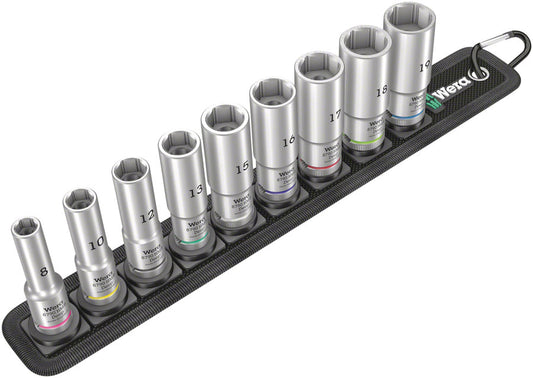 Wera Belt B Deep 1 socket set - 3/8" drive 9 pieces-Goodwynn's