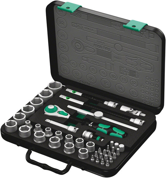 Wera 8100 SB 2 Zyklop Speed Ratchet Set 3/8" Drive Metric-Goodwynn's