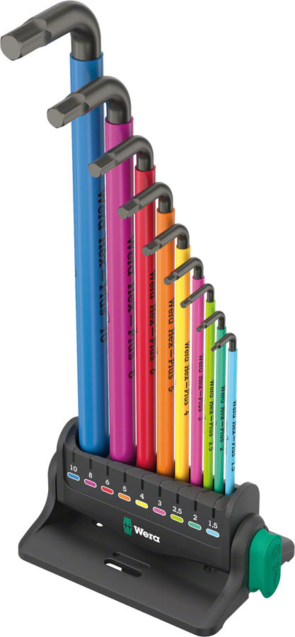 Wera 950/9 Hex-Plus Multicolor 3 L-Key Wrench Set - Metric-Goodwynn's