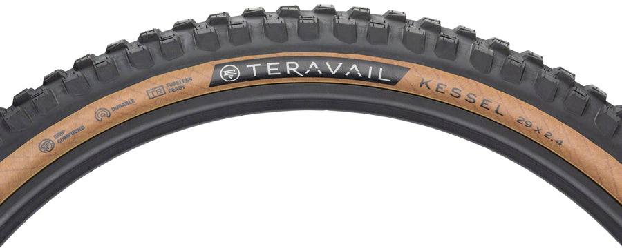 Teravail Kessel Tire - 29 x 2.5 Tubeless Folding Tan Durable Grip Plus Compound