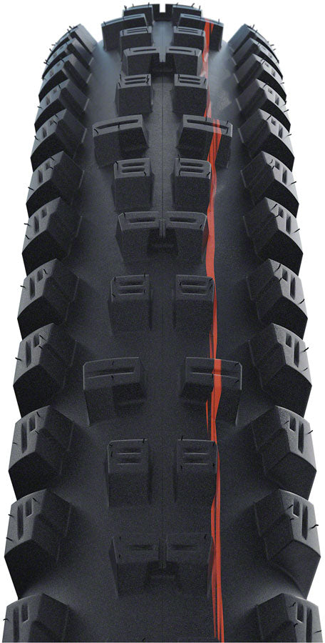 Schwalbe Tacky Chan Tire - 29 x 2.40 Tubeless Folding BLK Evolution Line Super Ground Addix Ultra Soft E-50-Goodwynn'sGoodwynn's