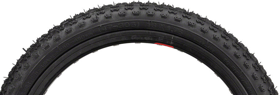 Kenda K50 Tire - 16 x 1.75 Clincher Wire Black 22tpi