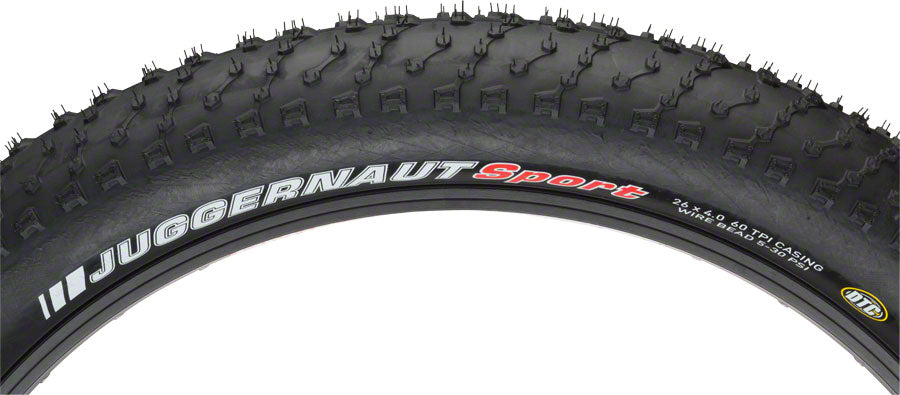 Kenda Juggernaut Tire - 26 x 4. Clincher Wire Black 60tpi-Goodwynn'sGoodwynn's