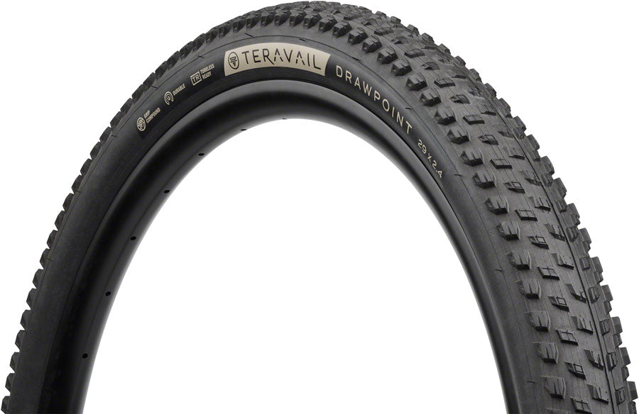 Teravail Drawpoint Tire - 29 x 2.4 Tubeless Folding BLK Light Trail Grip Compound-Goodwynn'sGoodwynn's