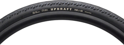 Teravail Updraft Tire - 700 x 35 Tubeless Folding BLK Durable Fast Compound