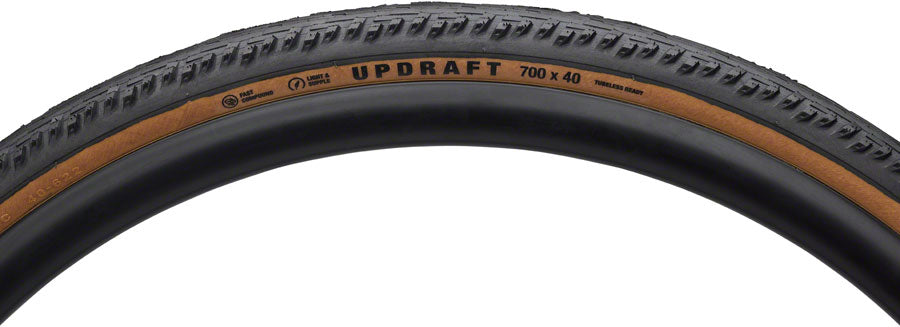 Teravail Updraft Tire - 700 x 40 Tubeless Folding Tan Light Supple Fast Compound