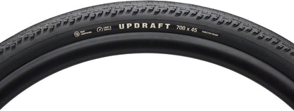 Teravail Updraft Tire - 700 x 45 Tubeless Folding BLK Light Supple Fast Compound