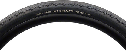 Teravail Updraft Tire - 700 x 50 Tubeless Folding BLK Light Supple Fast Compound