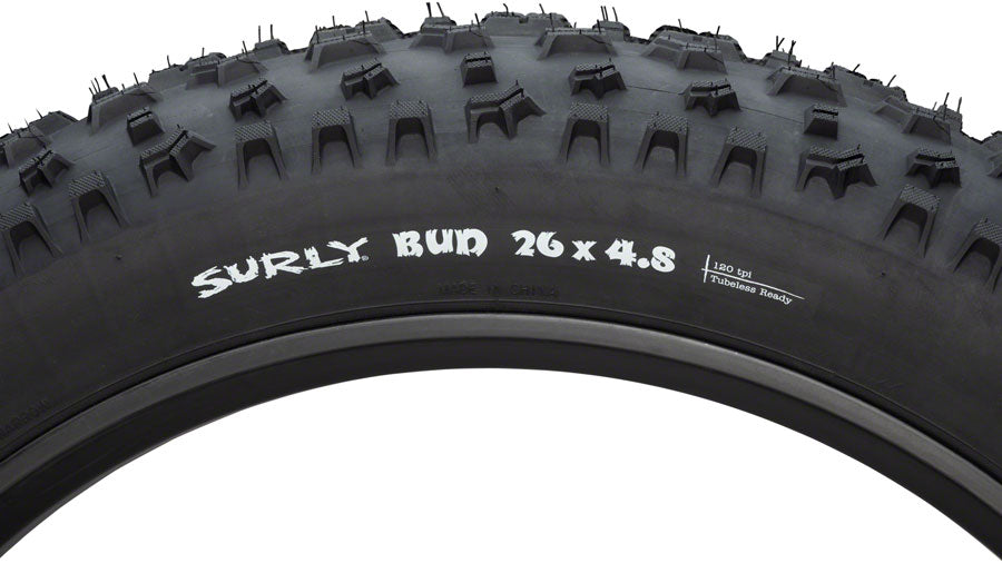 Surly Bud Tire - 26 x 4.8 Tubeless Folding Black 120tpi-Goodwynn&#39;sGoodwynn&#39;s