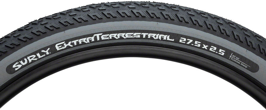 Surly ExtraTerrestrial Tire - 27.5 x 2.5 Tubeless Folding Black/Slate 60tpi-Goodwynn'sGoodwynn's