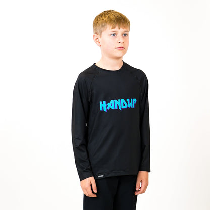 Youth Long Sleeve Lite Jersey - Metal Teal Logo