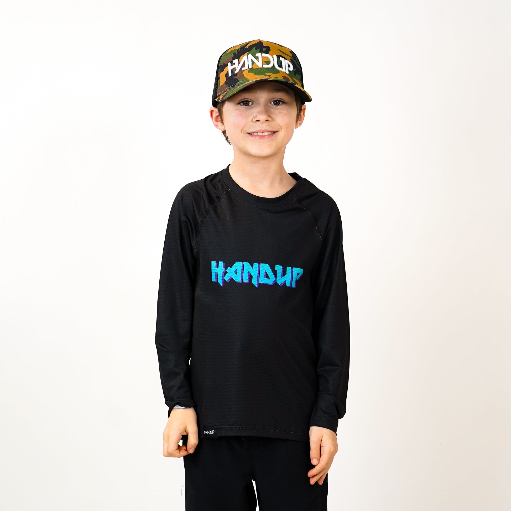 Youth Long Sleeve Lite Jersey - Metal Teal Logo-Goodwynn&#39;sGoodwynn&#39;s