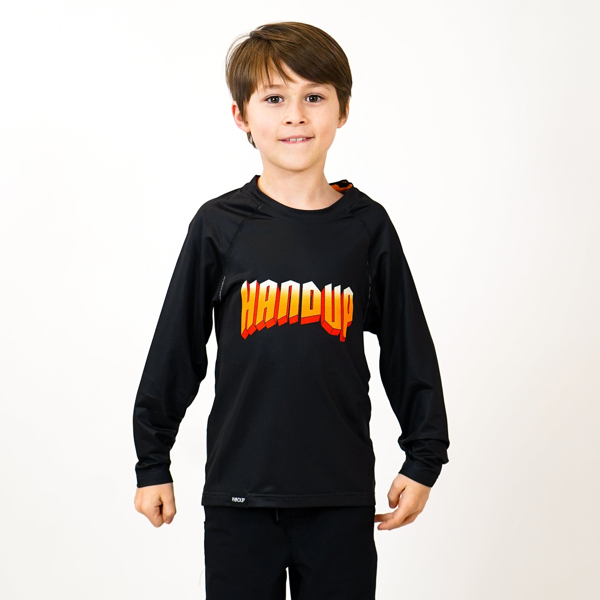 Youth Long Sleeve Lite Jersey - Rock Orange-Goodwynn&#39;sGoodwynn&#39;s