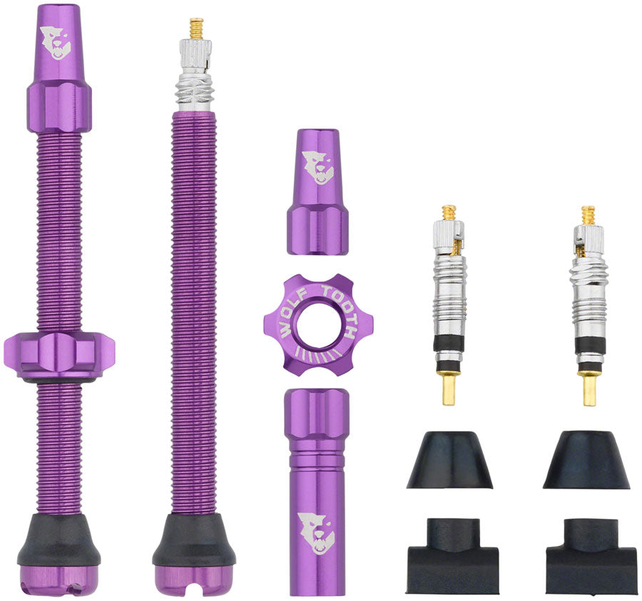 Wolf Tooth Tubeless Valve Stem Kit - 60 mm Purple-Goodwynn&#39;sGoodwynn&#39;s