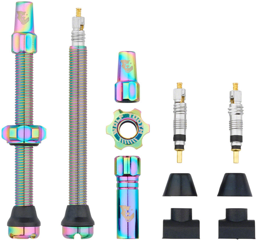 Wolf Tooth Tubeless Valve Stem Kit - 60 mm Rainbow-Goodwynn'sGoodwynn's