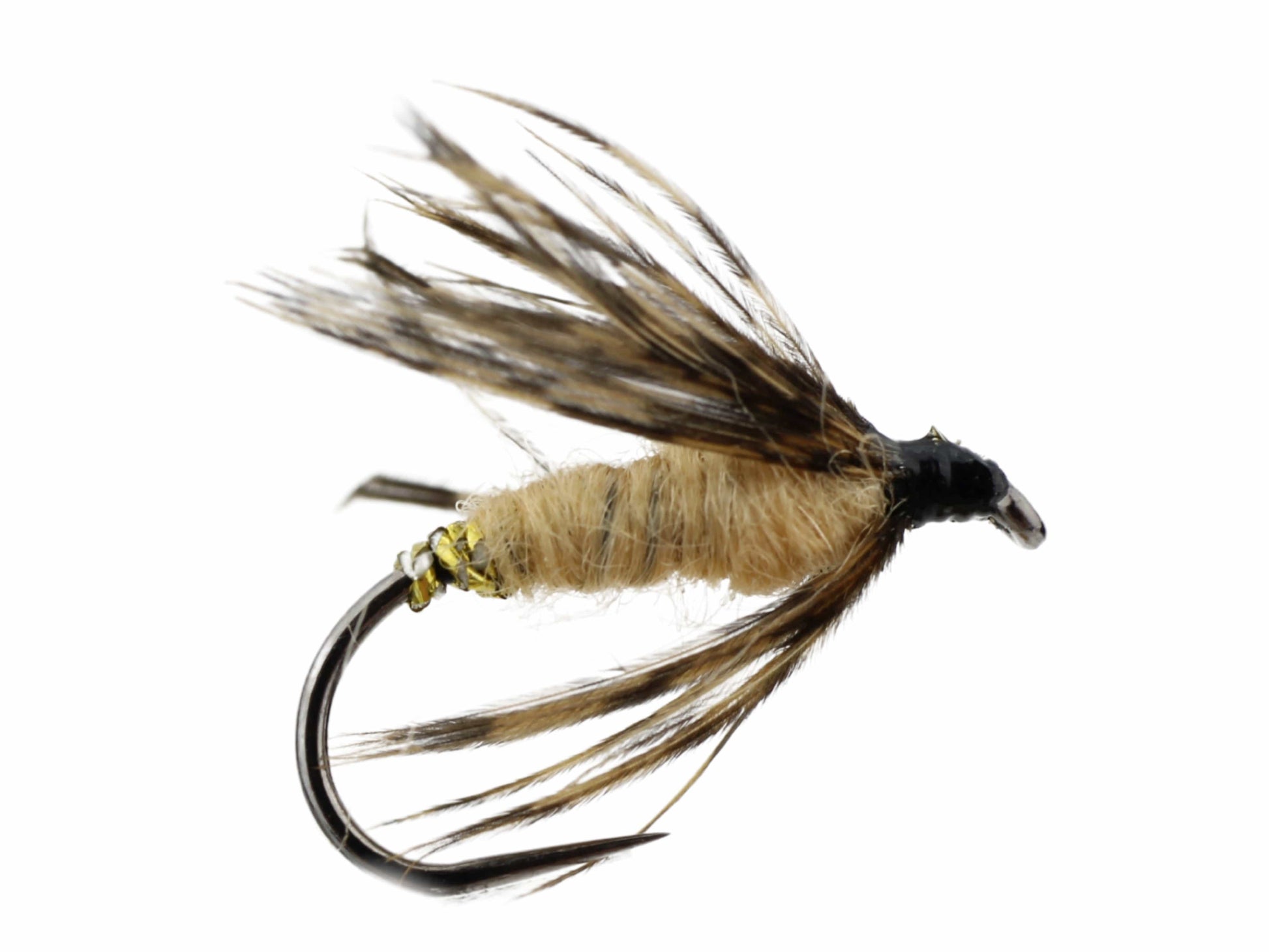 Wild Water Fly Fishing Tan Killer Kebari Tenkara Fly, size 12, qty. 6-Goodwynn'sGoodwynn's