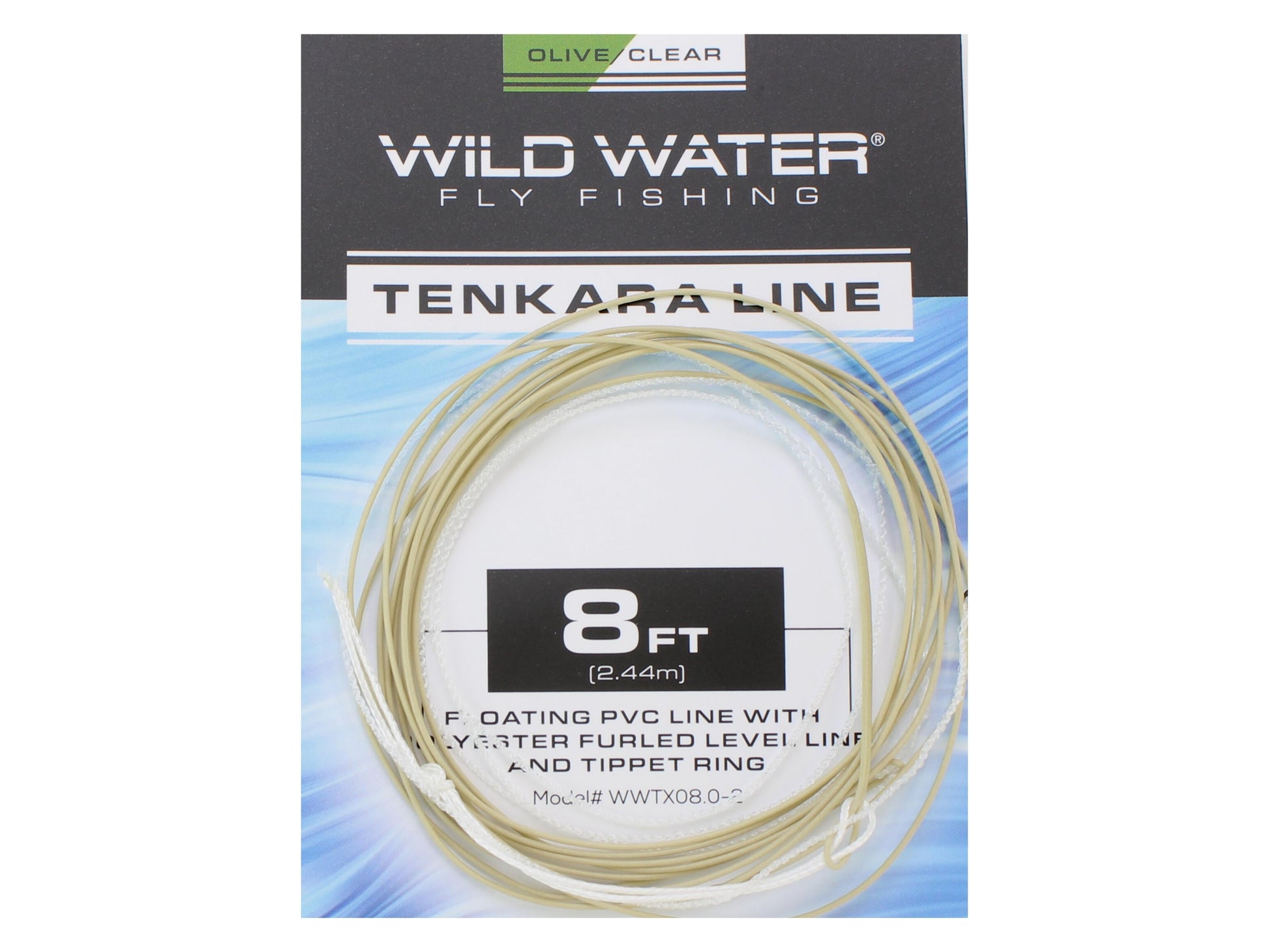 Wild Water Fly Fishing 8' Olive PVC Tenkara Line with Furled Level Line-Goodwynn'sGoodwynn's