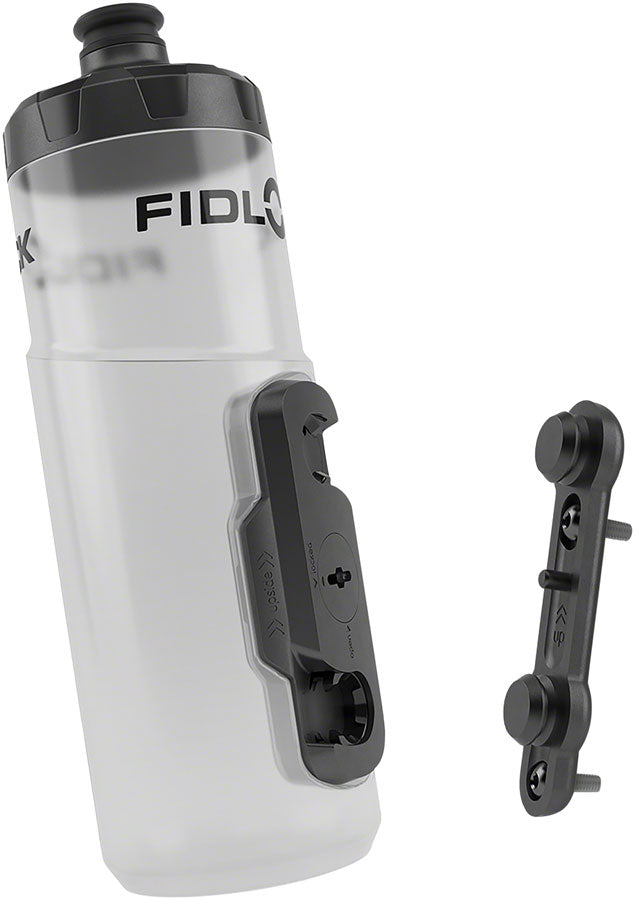 Fidlock TWIST Water Bottle Cage Set - Bike Base Mount Bolt-On 600ml Clear