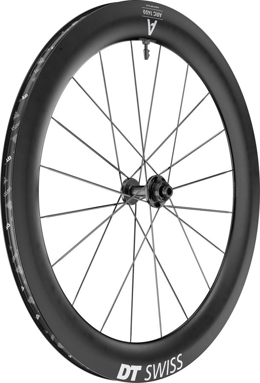 DT Swiss ARC 1400 DiCut 65 Front Wheel - 700 12 x 100mm Center-Lock Black-Goodwynn's
