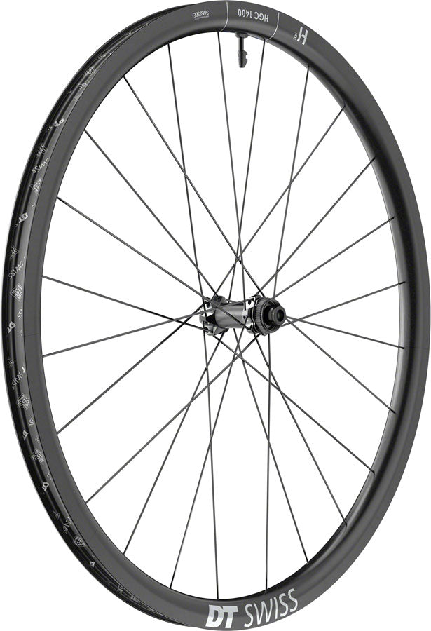 DT Swiss HGC 1400 Spline 30 Front Wheel - 700c 12 x 100mm Center-Lock Black-Goodwynn'sGoodwynn's