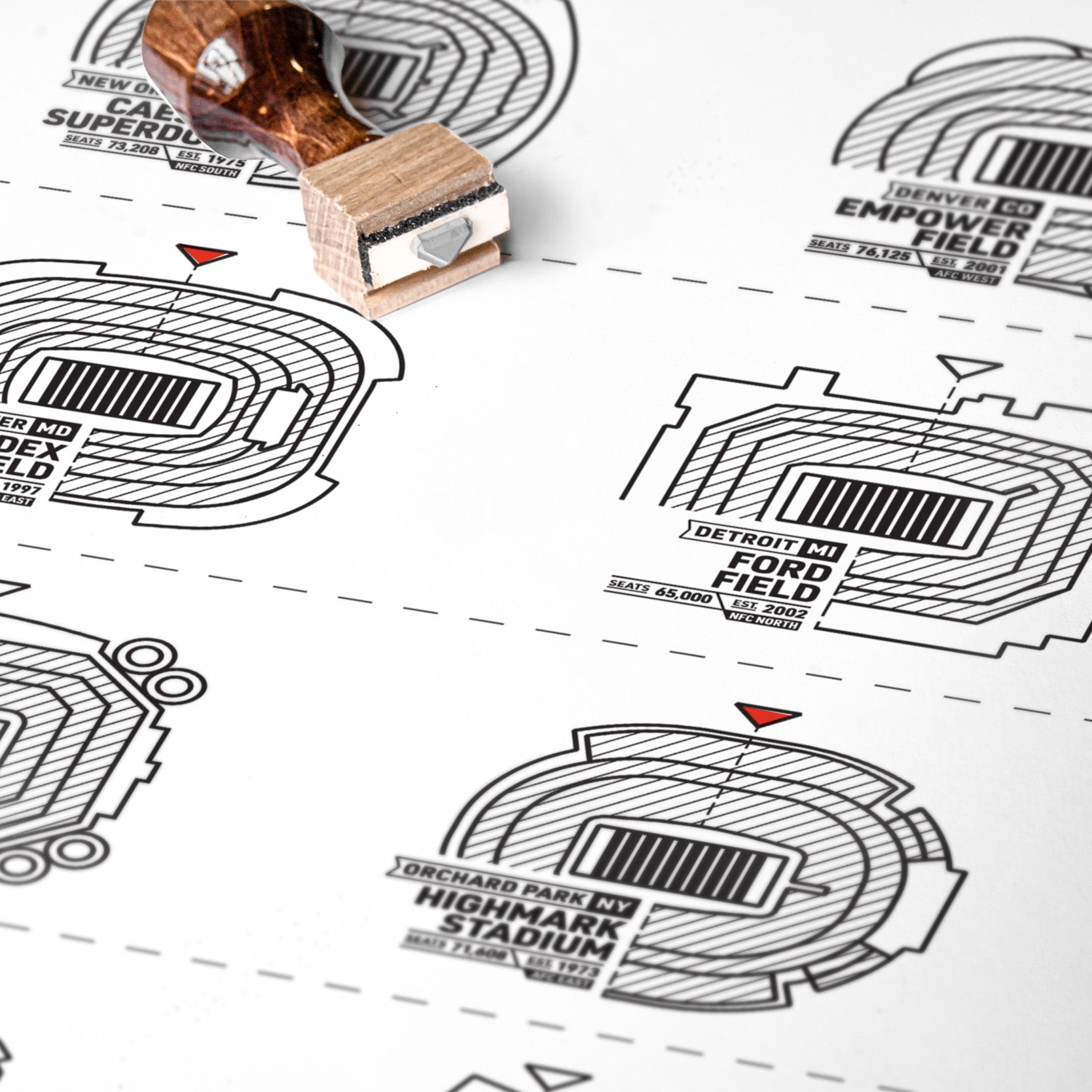 The Football Stadium Register Print-Goodwynn'sGoodwynn's