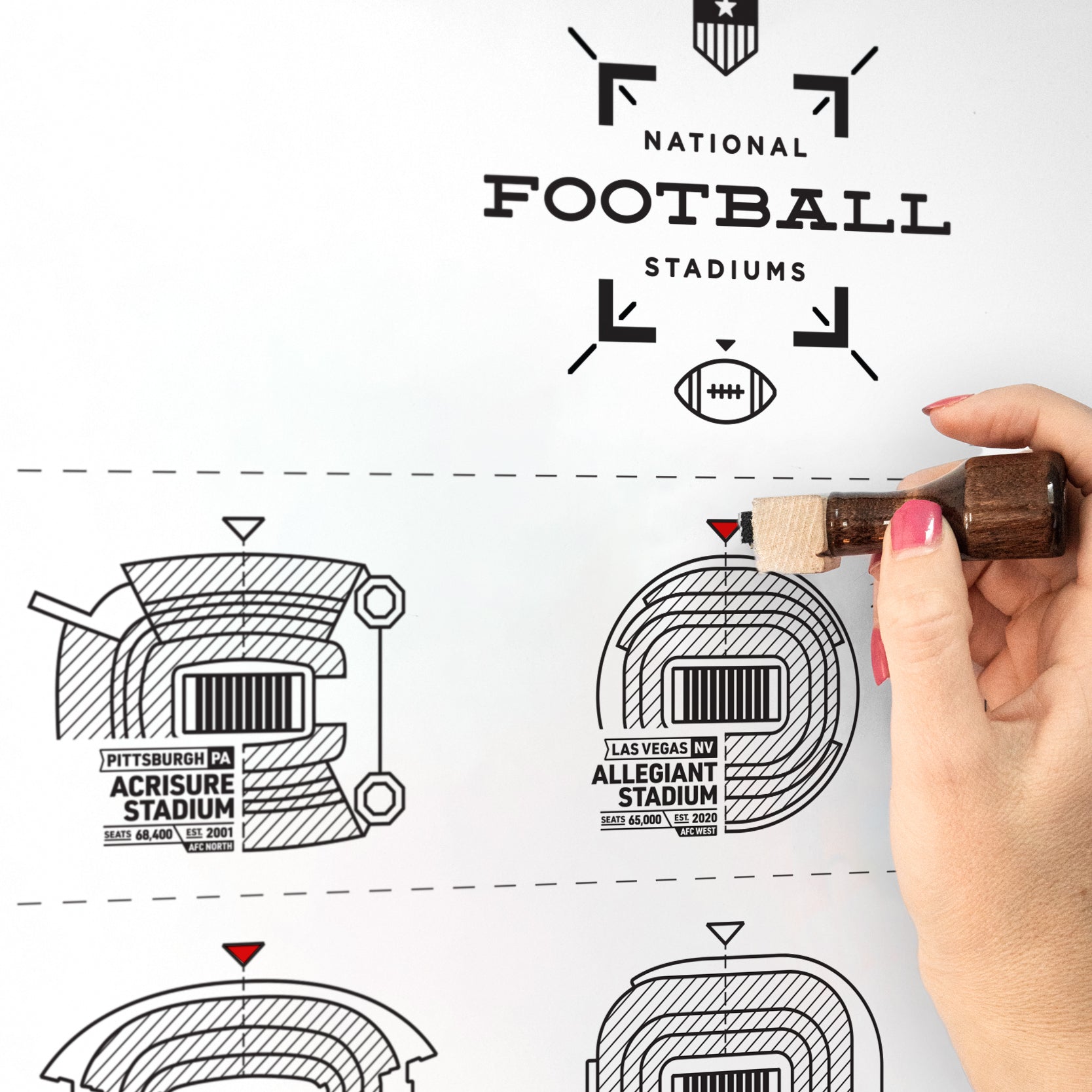 The Football Stadium Register Print-Goodwynn'sGoodwynn's