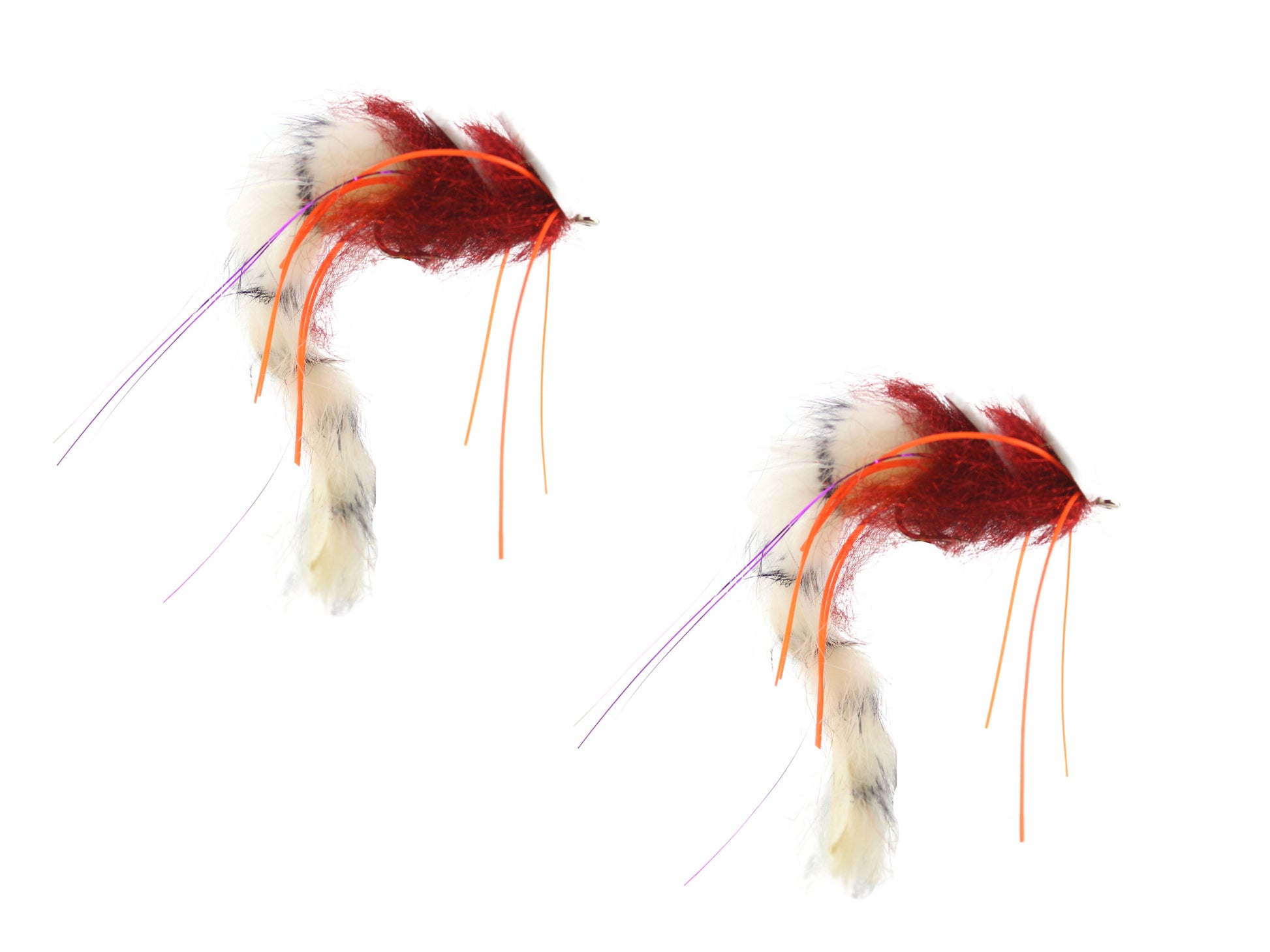 White, Red and Orange Saltwater EP Foam Diver, size 2/0, Qty. 2-Goodwynn'sGoodwynn's