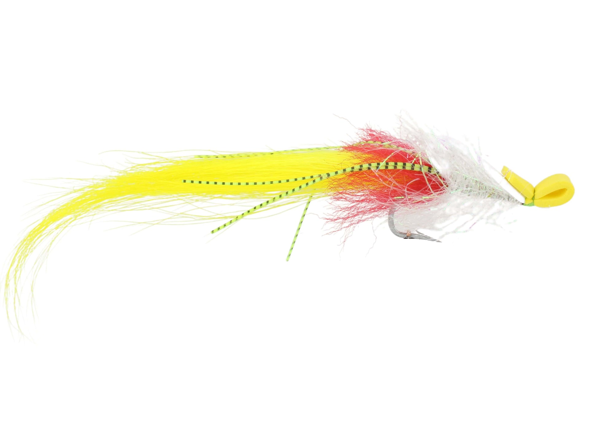 Wild Water Fly Fishing Fly Tying Material Kit, White and Yellow Foam Saltwater EP Fly-Goodwynn'sGoodwynn's